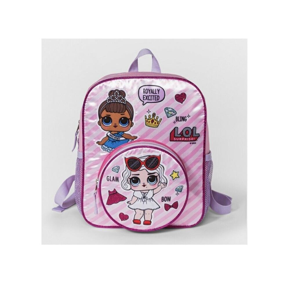LOL Surprise Pink Purple Miss Baby Leading Baby Kids Girls' Mini Backpack